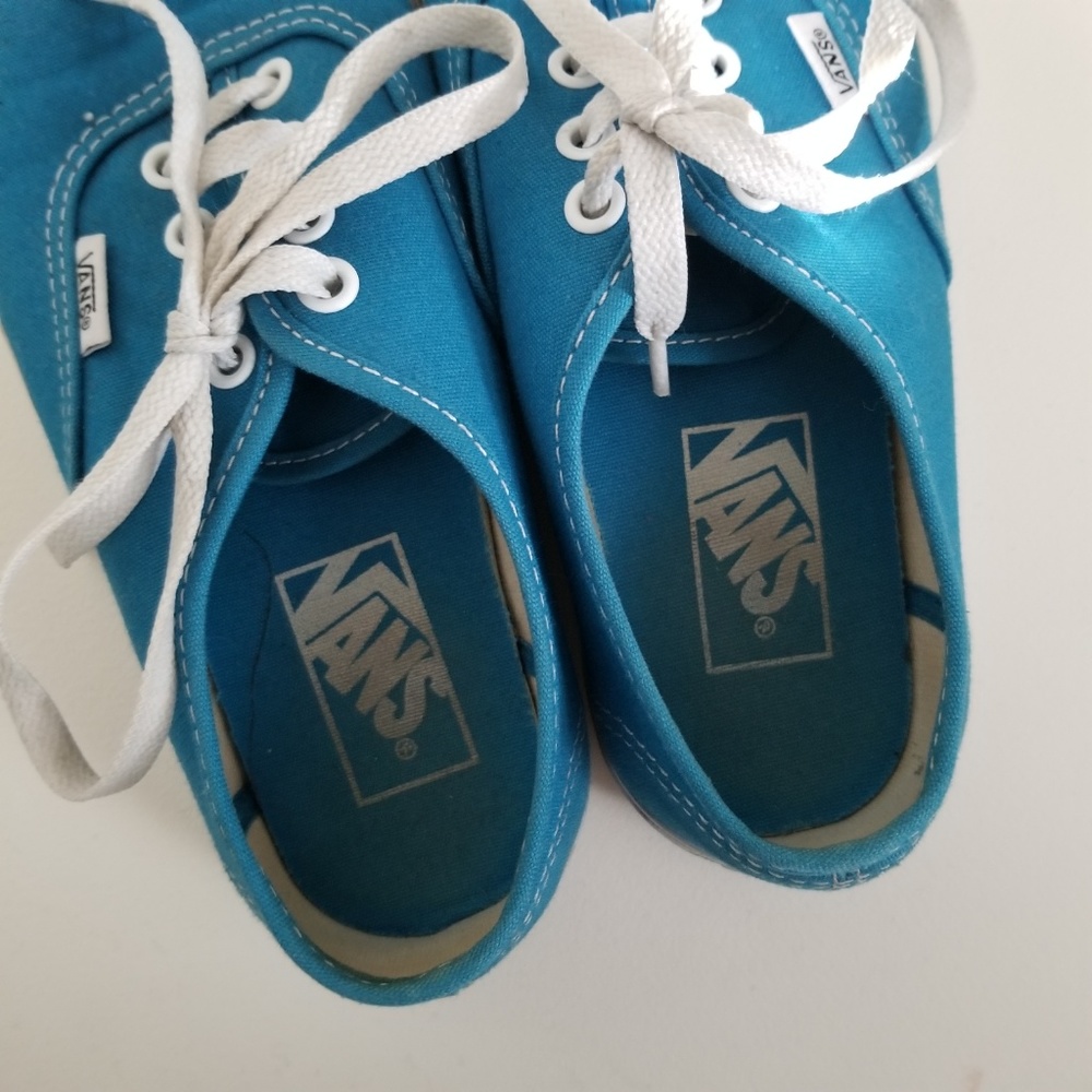 SOLD Blue Vans Shoes - Picture 2 of 7